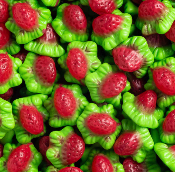 Fraises fourrés (100g)